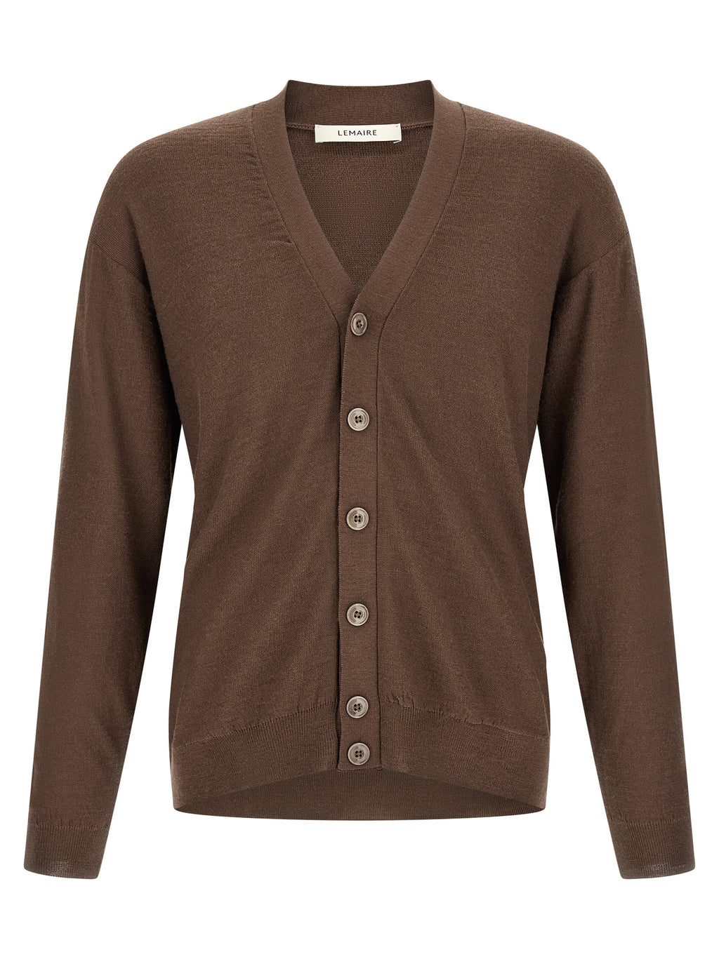 Relaxed Twisted Fine Wool Cardigan