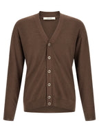 Relaxed Twisted Fine Wool Cardigan
