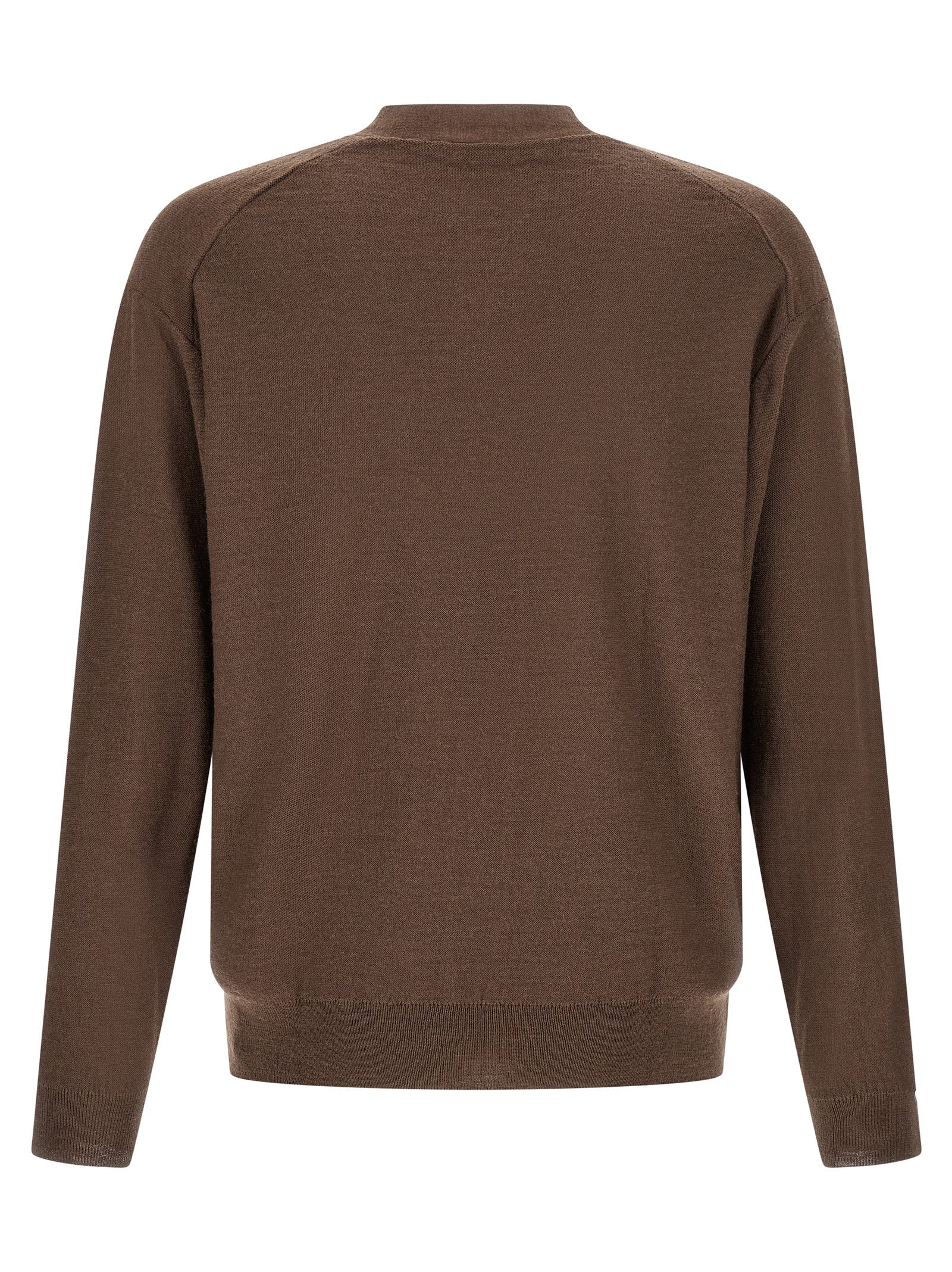 Relaxed Twisted Fine Wool Cardigan