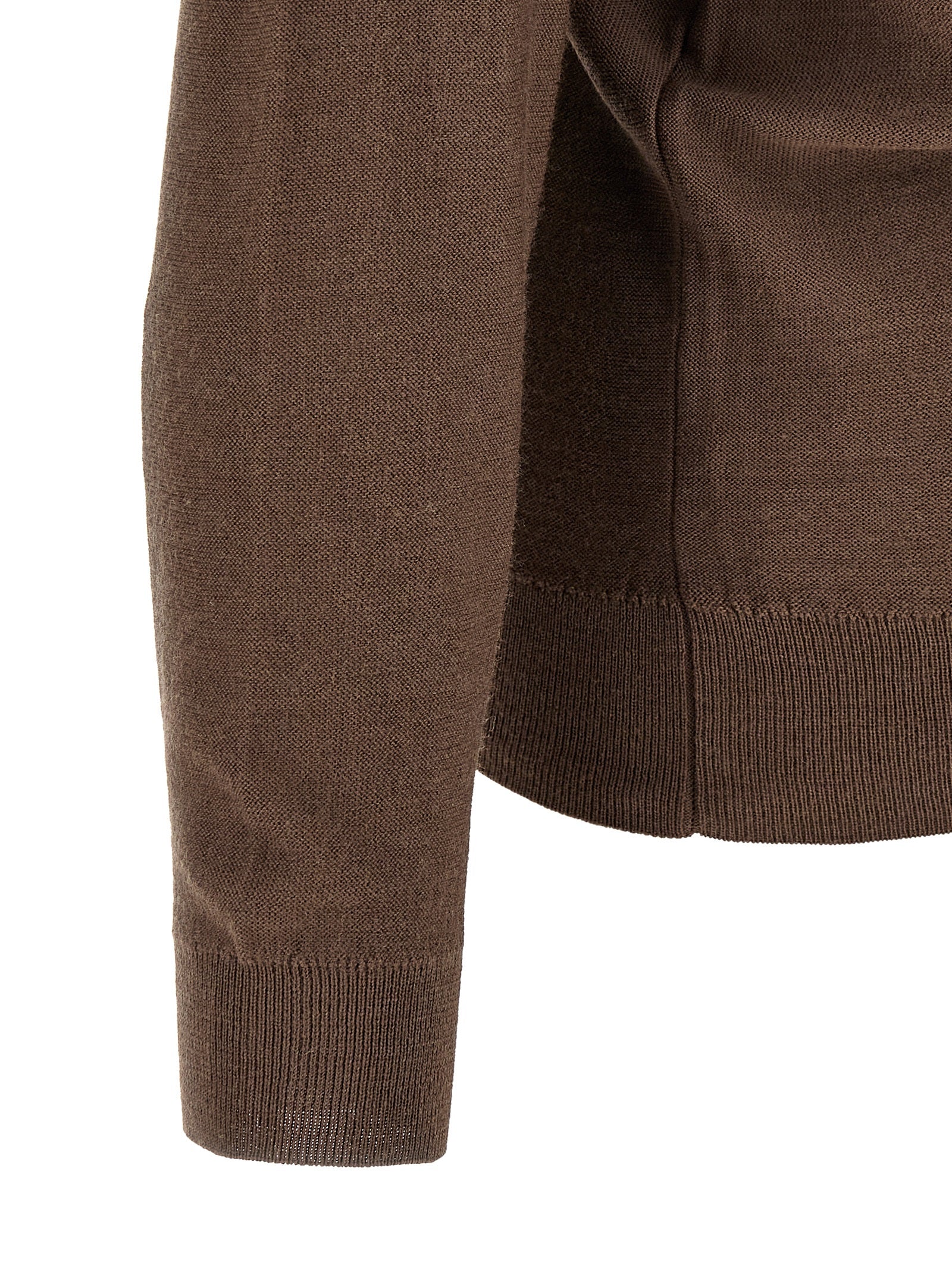 Relaxed Twisted Fine Wool Cardigan