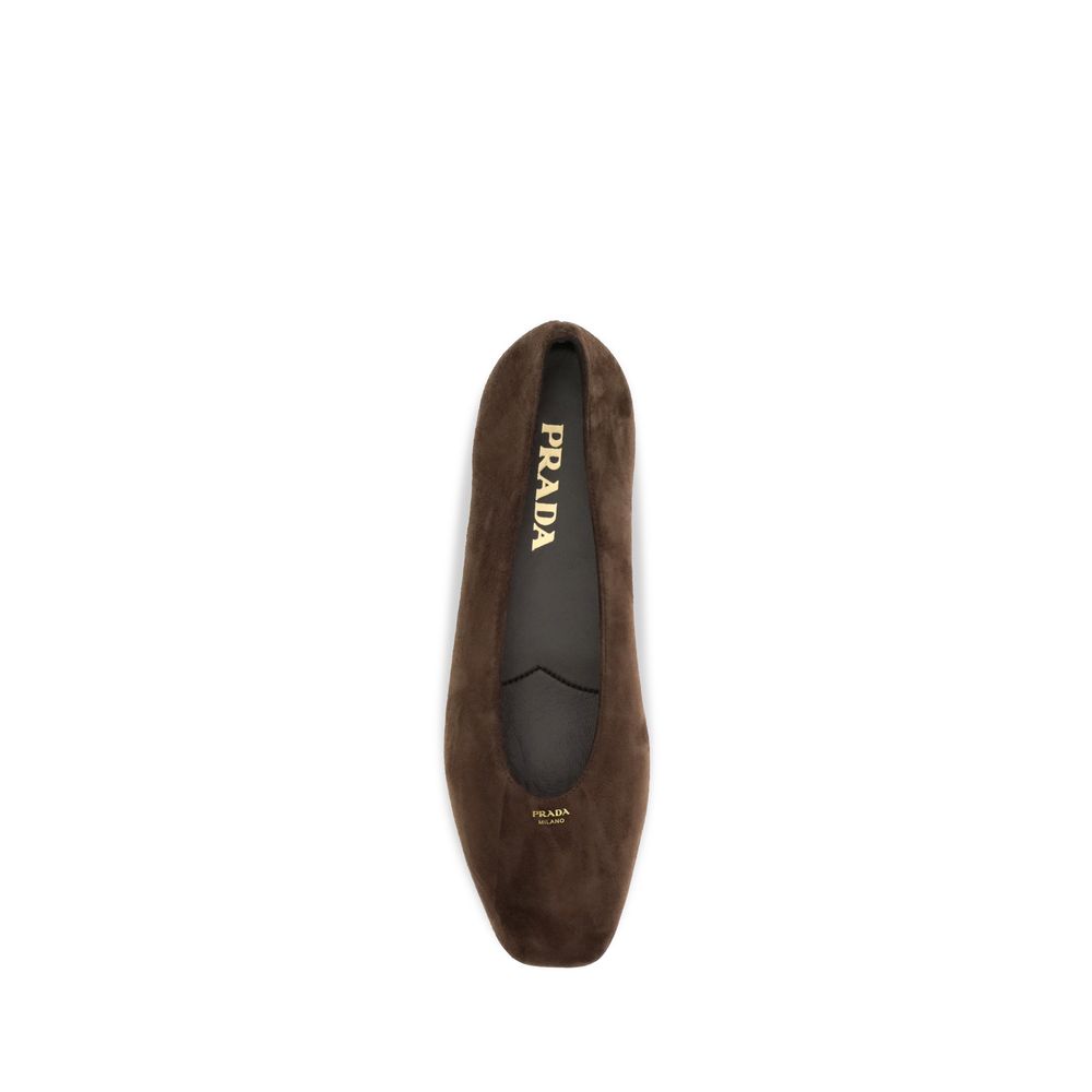 Brown Calfskin Ballet Flats