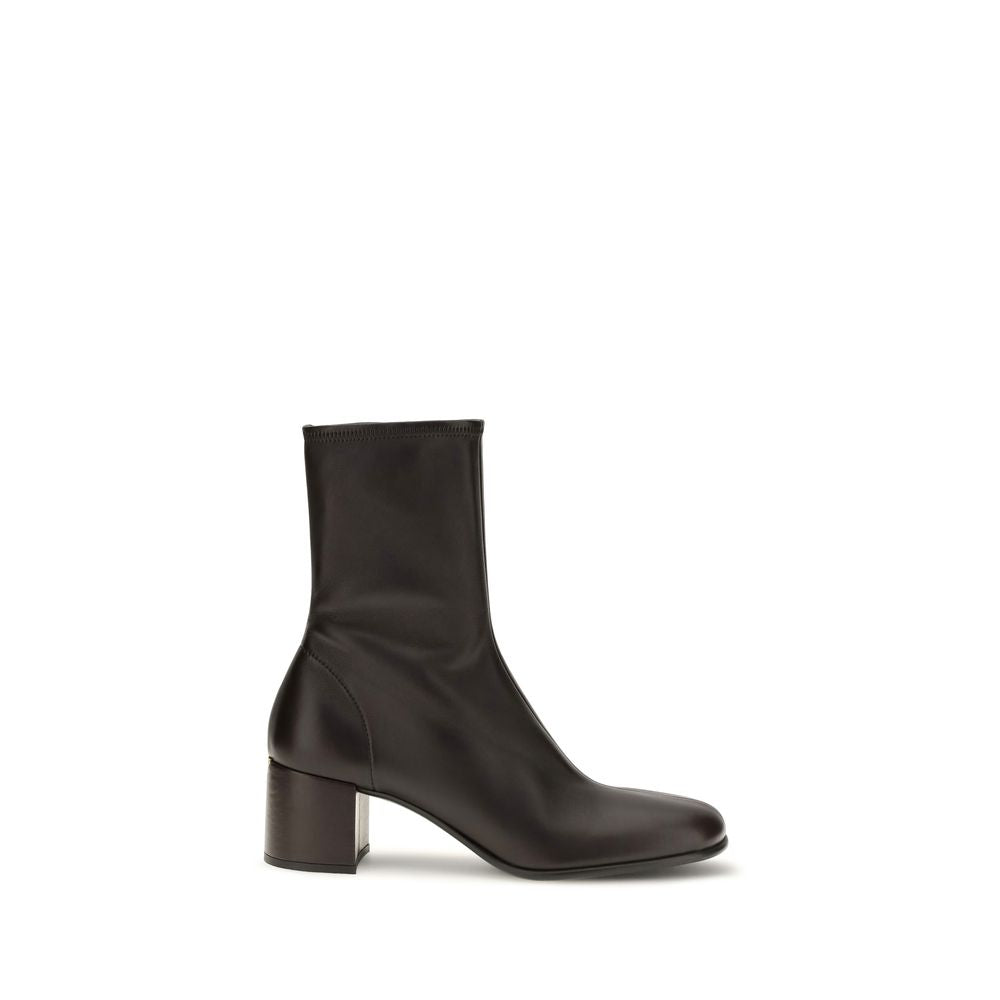 Stretch Lambskin Ankle Boots