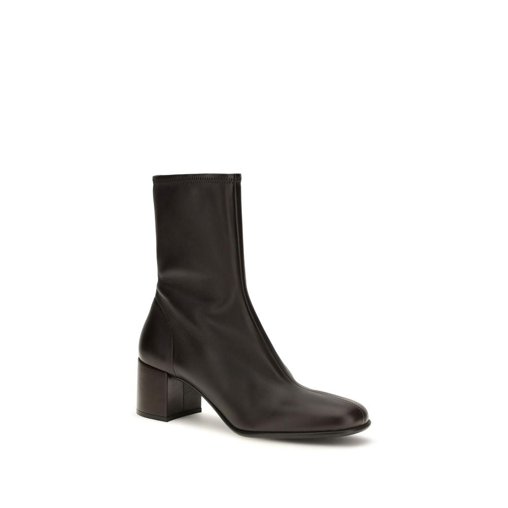 Stretch Lambskin Ankle Boots