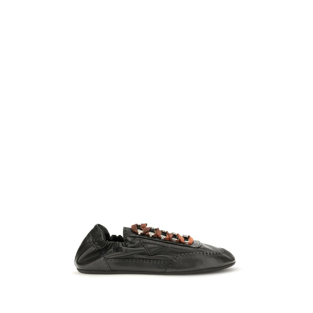 Aged Nappa Leather Chunky Sneakers