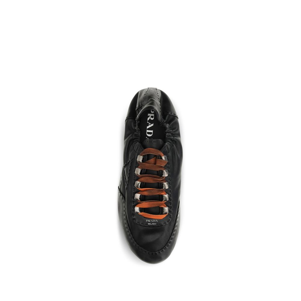 Aged Nappa Leather Chunky Sneakers