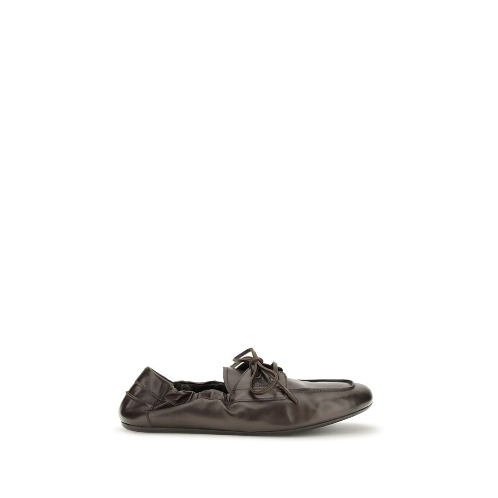 Brown Calf Leather Slip-On Loafers