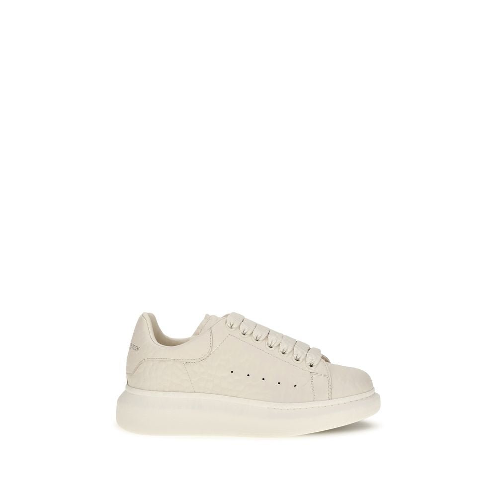 Oversized Pebbled Leather Chunky Sneakers