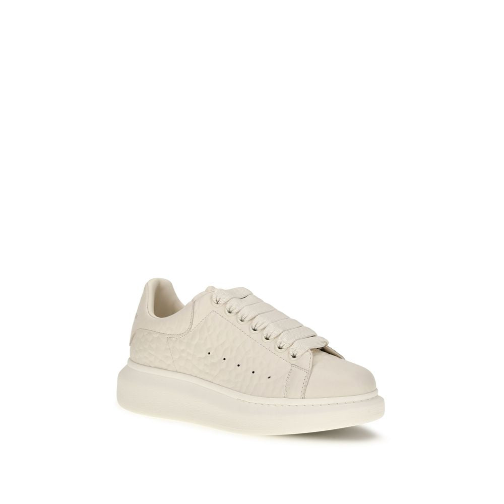 Oversized Pebbled Leather Chunky Sneakers