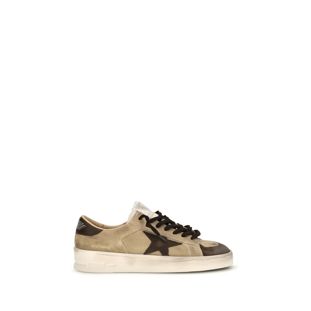 Stardan Beige Calf Leather Sneakers