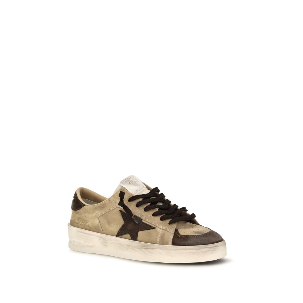 Stardan Beige Calf Leather Sneakers
