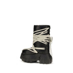 Calfskin Megalace Lunar Mega Tractor Knee-High Boots