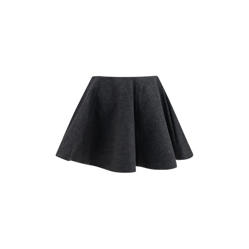 Wool Peacoat Midi Skirt
