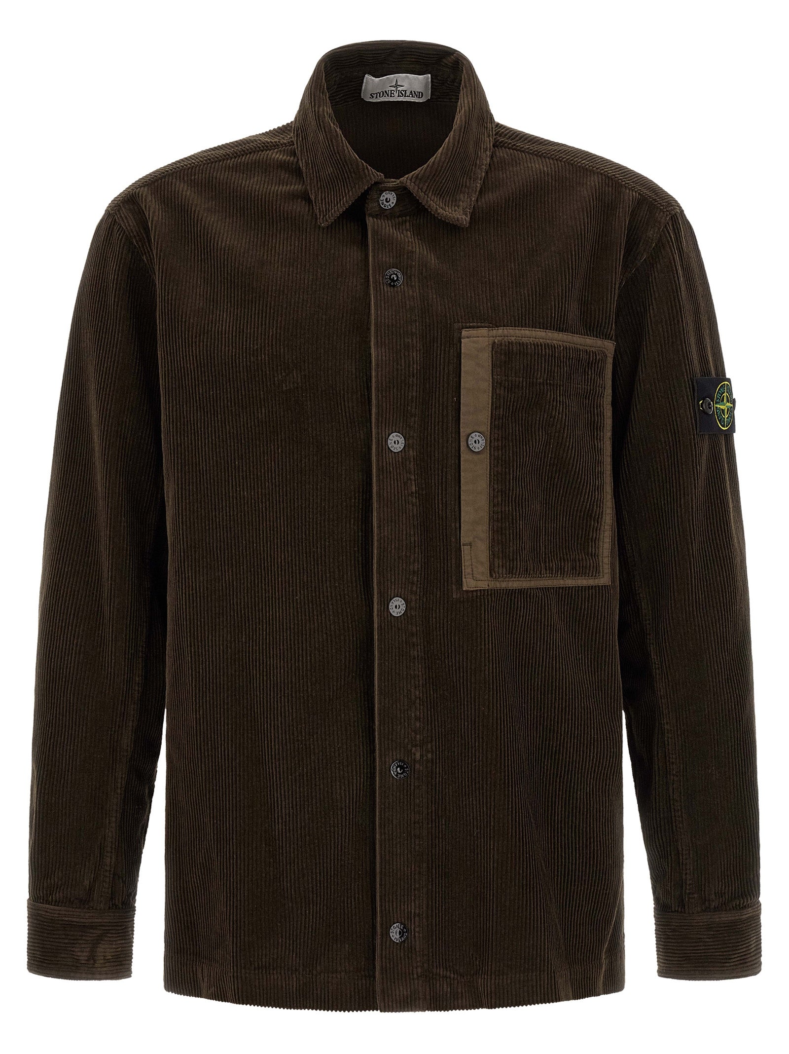 Brown Corduroy Cotton Overshirt
