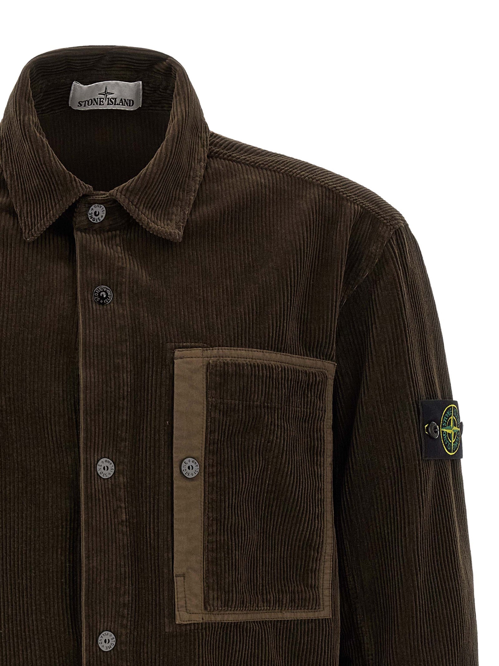 Brown Corduroy Cotton Overshirt