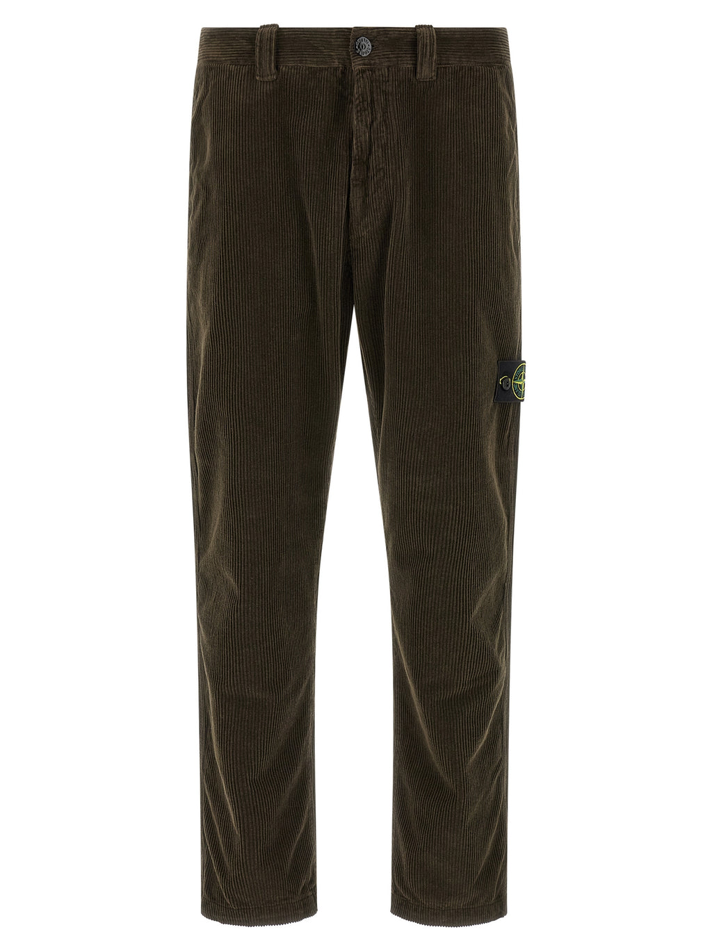 Gray Cotton Corduroy Pants