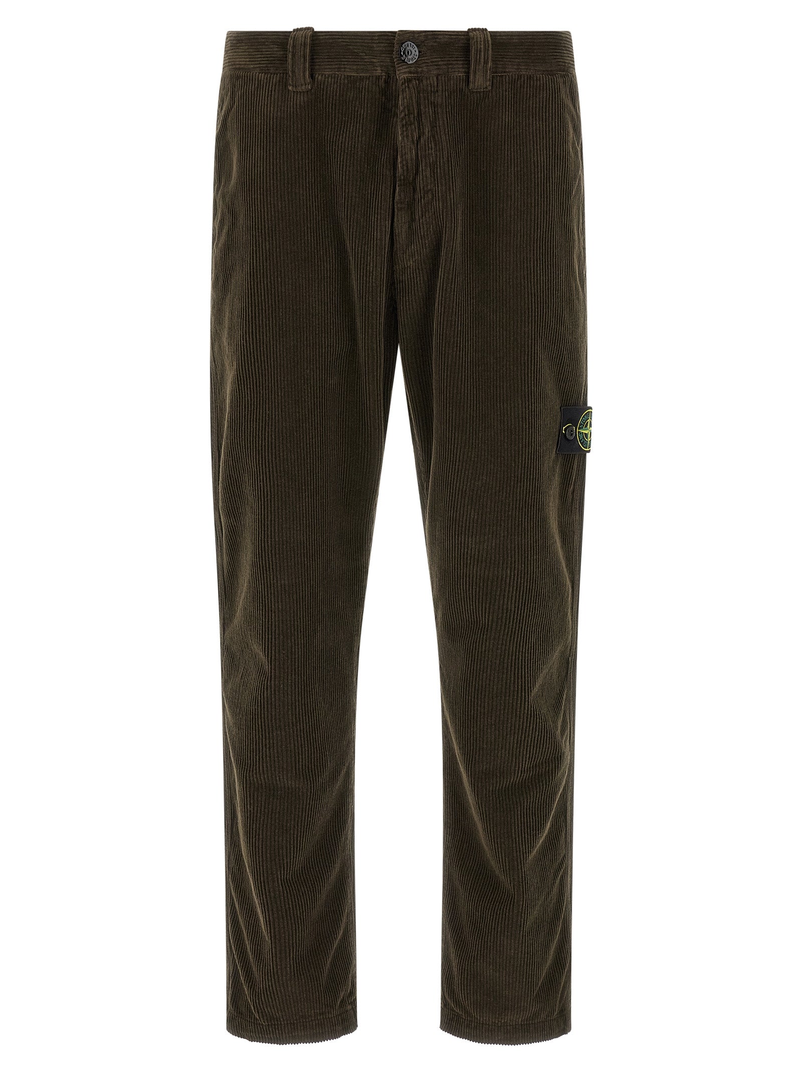 Gray Cotton Corduroy Pants