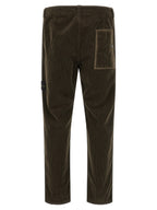 Gray Cotton Corduroy Pants