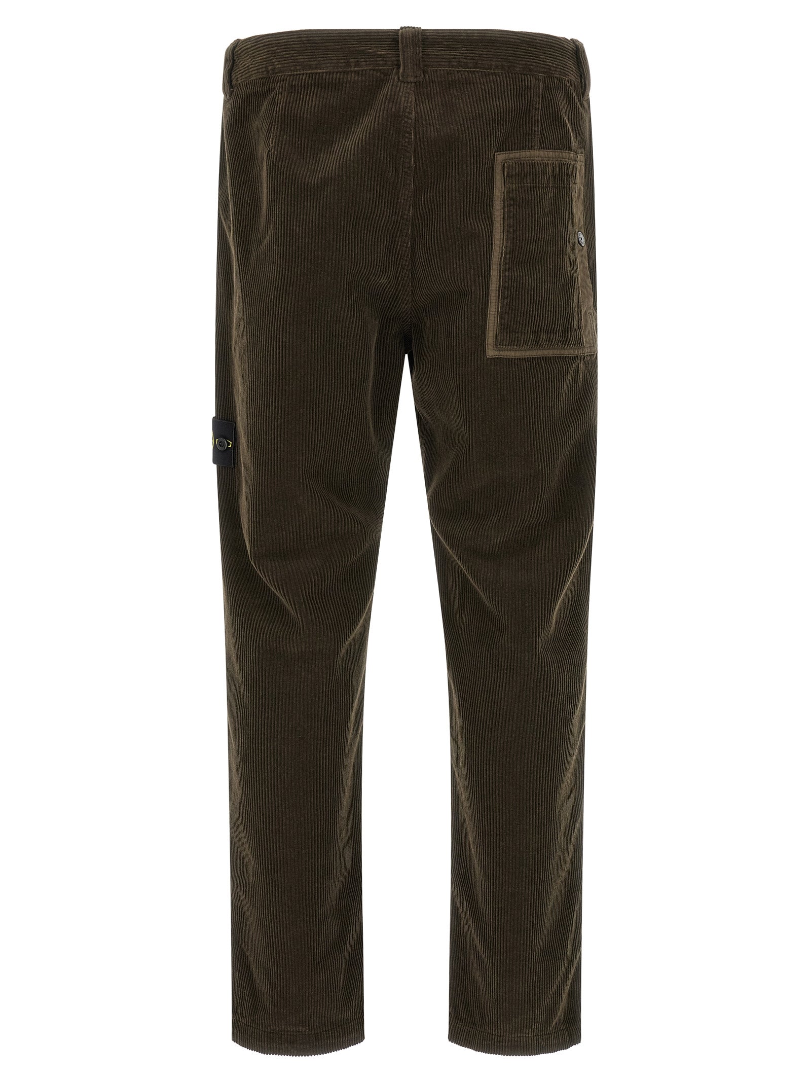 Gray Cotton Corduroy Pants