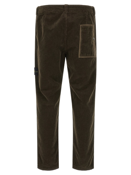 Gray Cotton Corduroy Pants