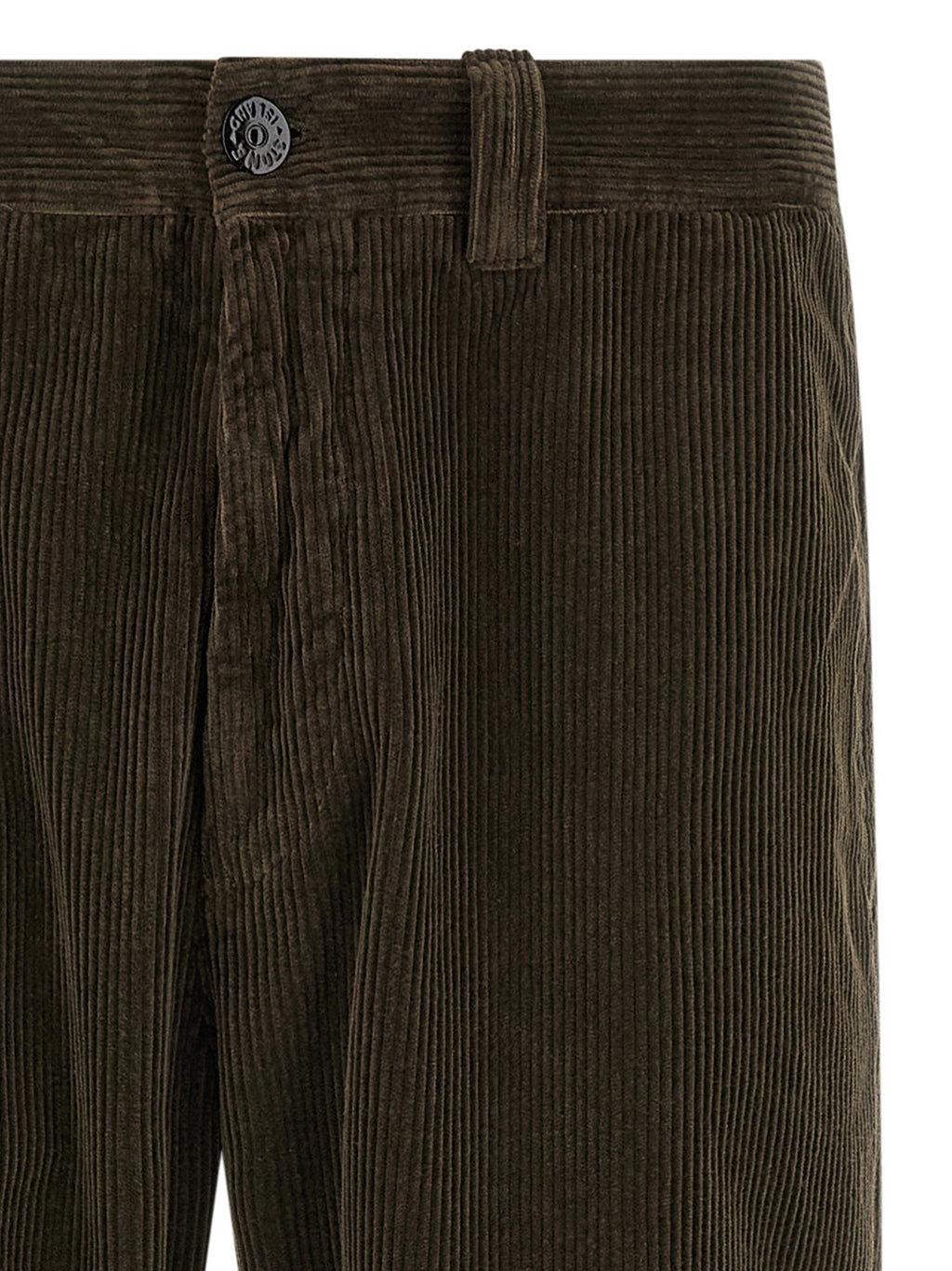 Gray Cotton Corduroy Pants