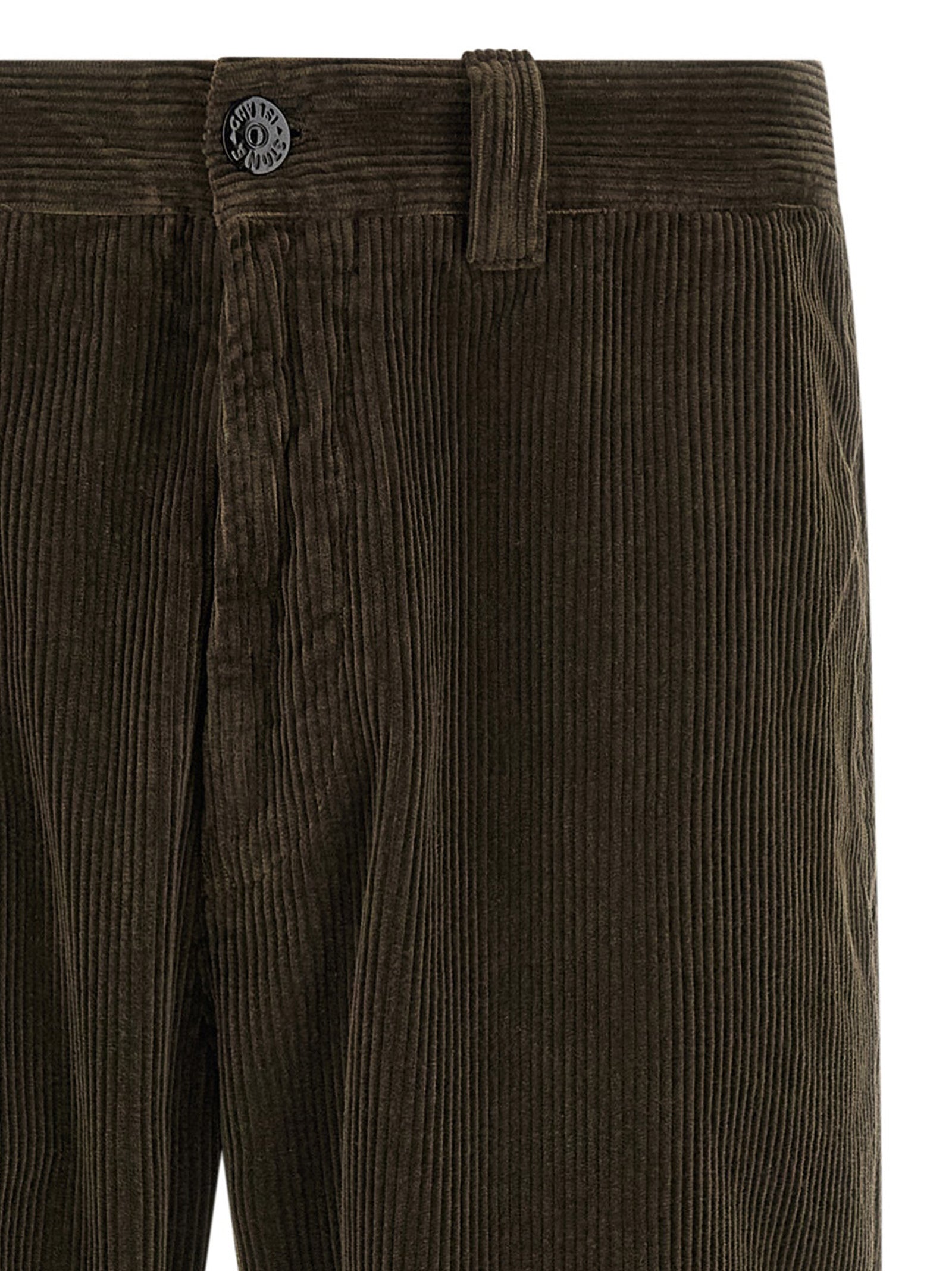 Gray Cotton Corduroy Pants