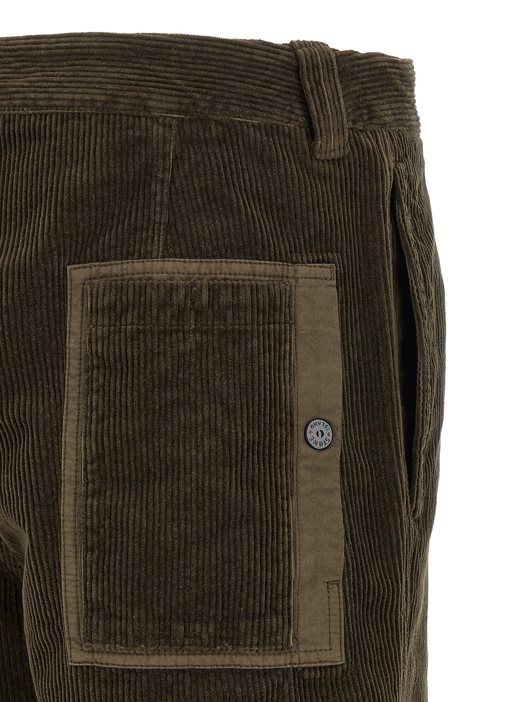 Gray Cotton Corduroy Pants