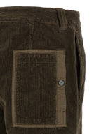 Gray Cotton Corduroy Pants