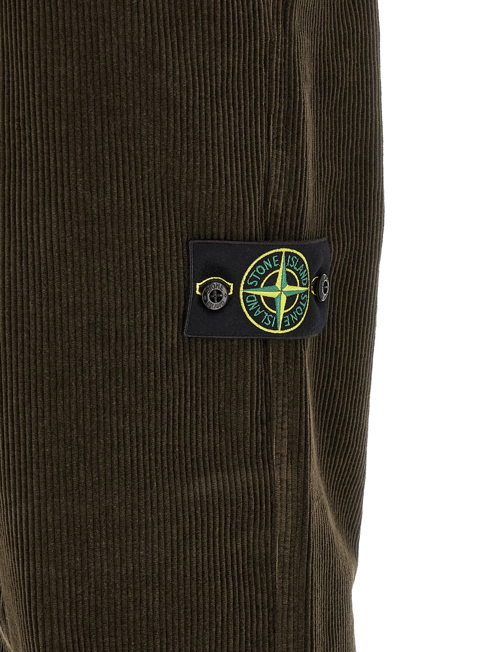 Gray Cotton Corduroy Pants
