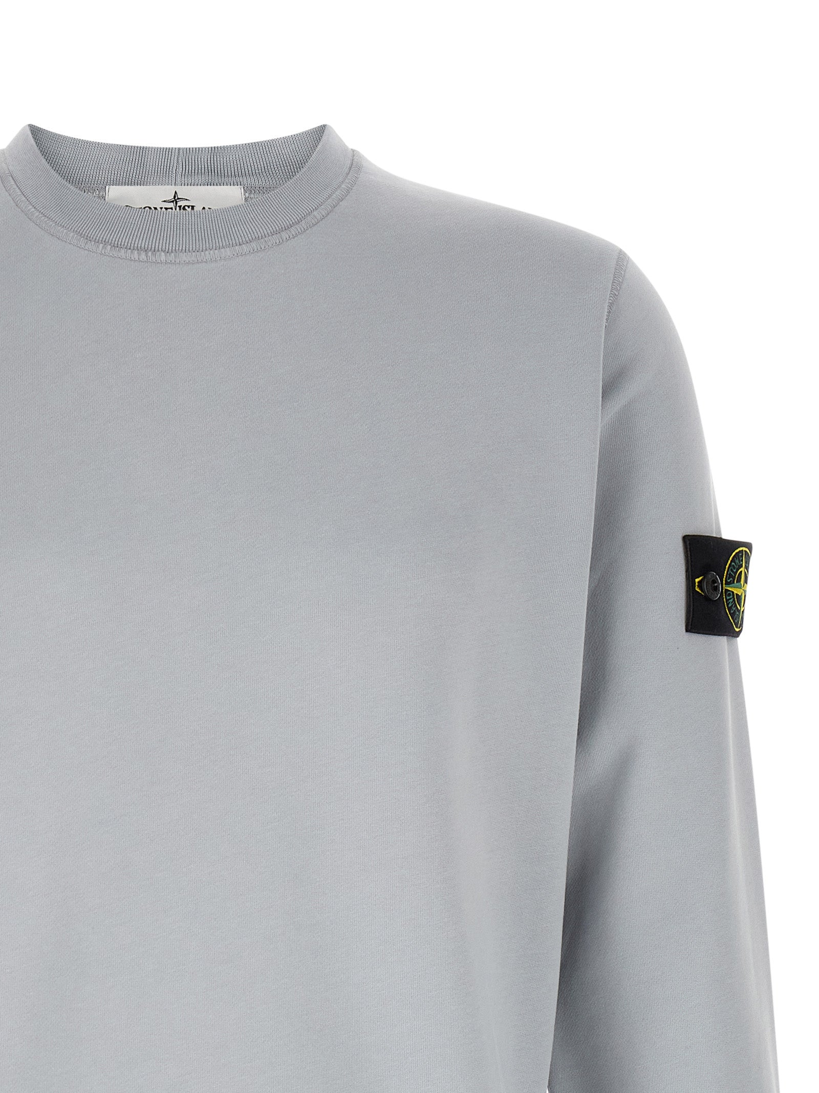 Gray Organic Cotton Crewneck Sweatshirt