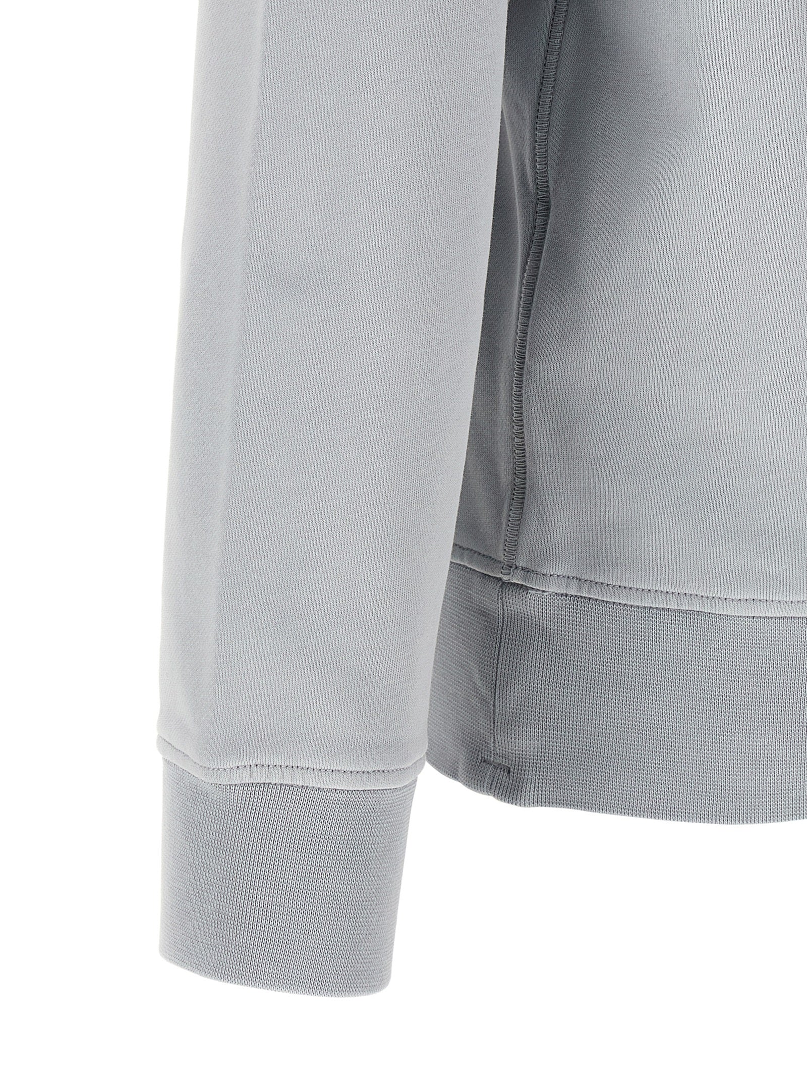 Gray Organic Cotton Crewneck Sweatshirt