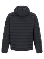Blue Polyamide Full-Length Jacket