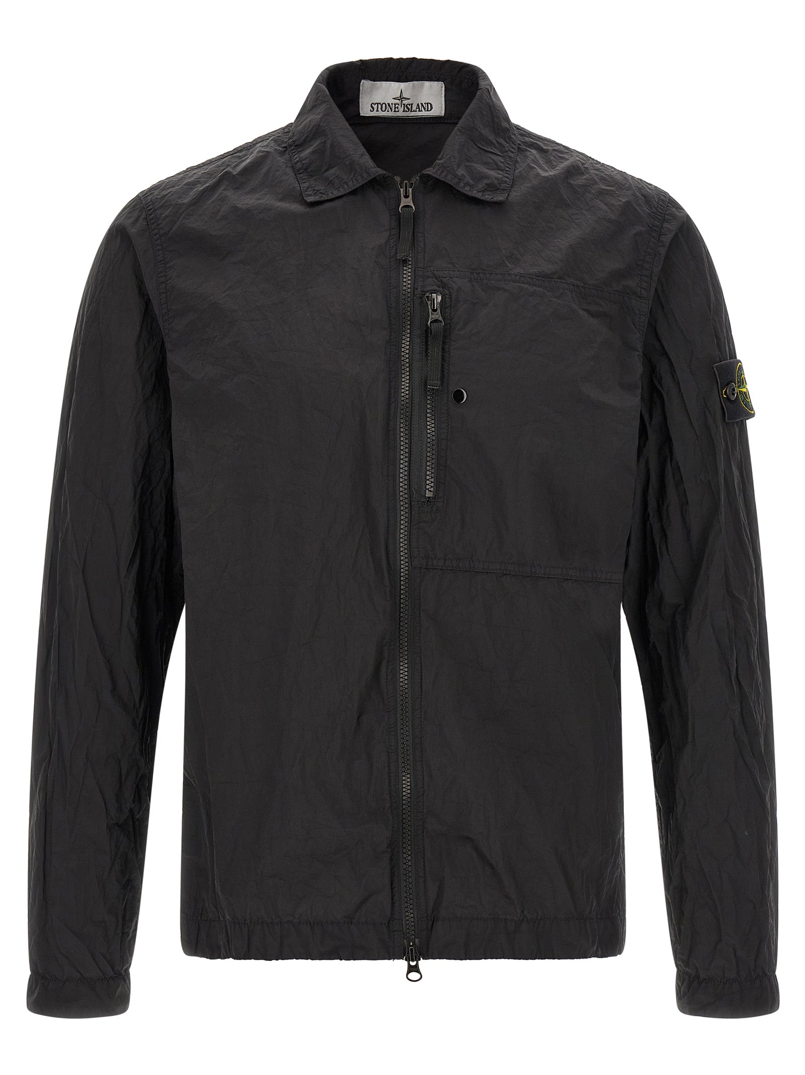 Black Polyamide Overshirt