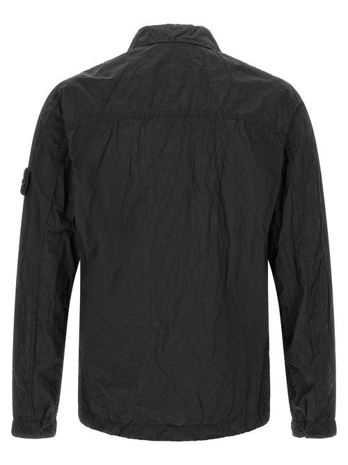 Black Polyamide Overshirt
