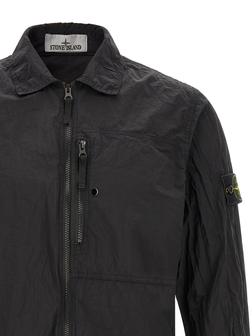 Black Polyamide Overshirt