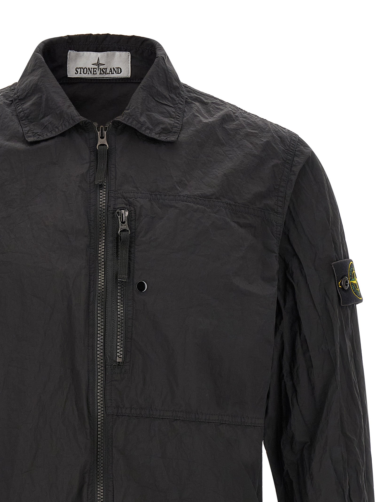 Black Polyamide Overshirt