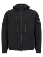 Black Organic Ripstop Cotton Shell Jacket