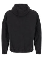 Black Organic Ripstop Cotton Shell Jacket