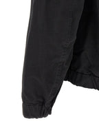 Black Organic Ripstop Cotton Shell Jacket