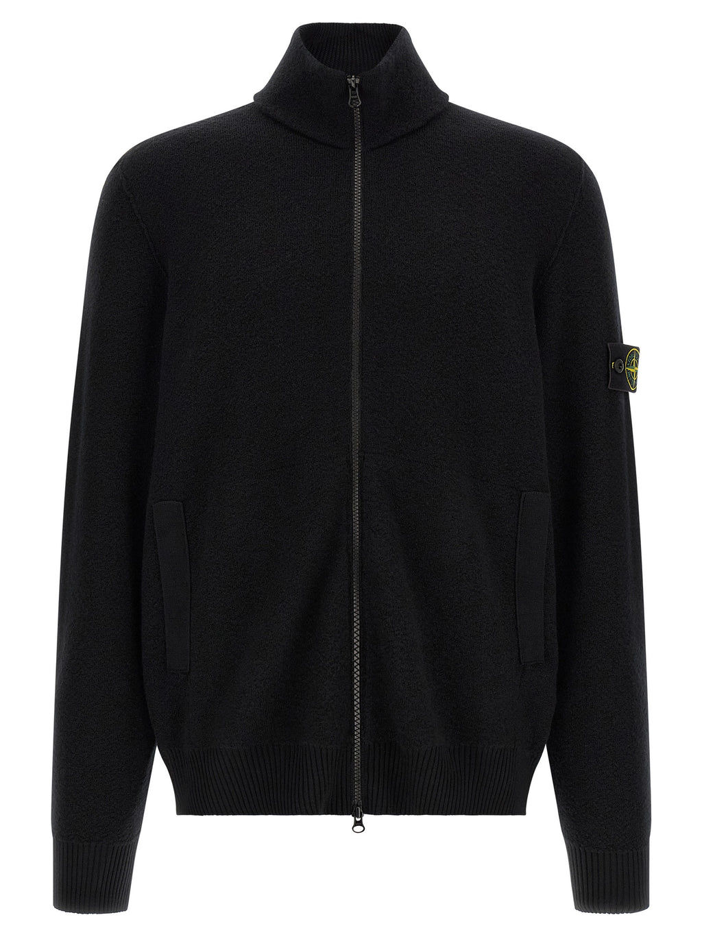 Black Virgin Wool Cardigan