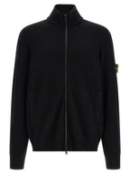 Black Virgin Wool Cardigan