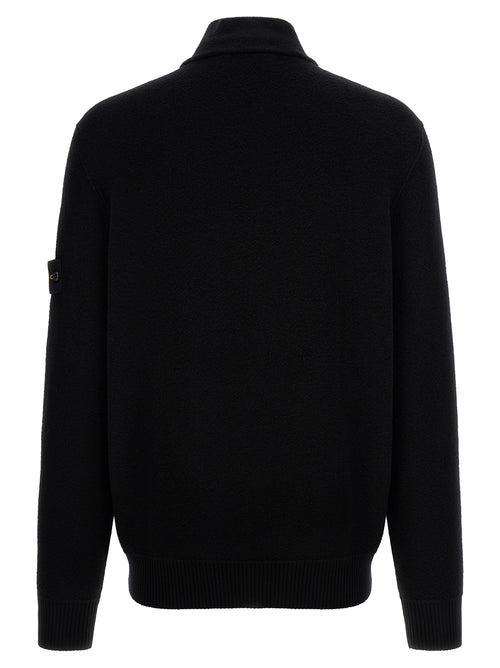Black Virgin Wool Cardigan