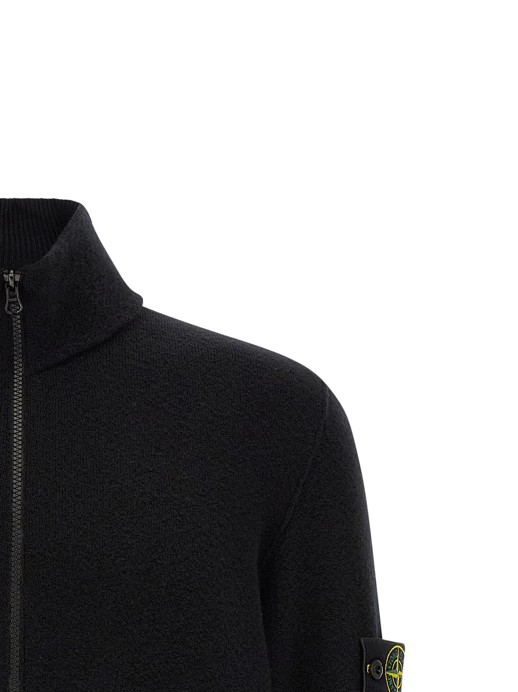 Black Virgin Wool Cardigan