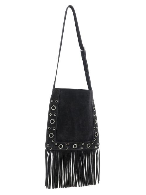 Medium Black Calfskin Nellcôte Shoulder Bag