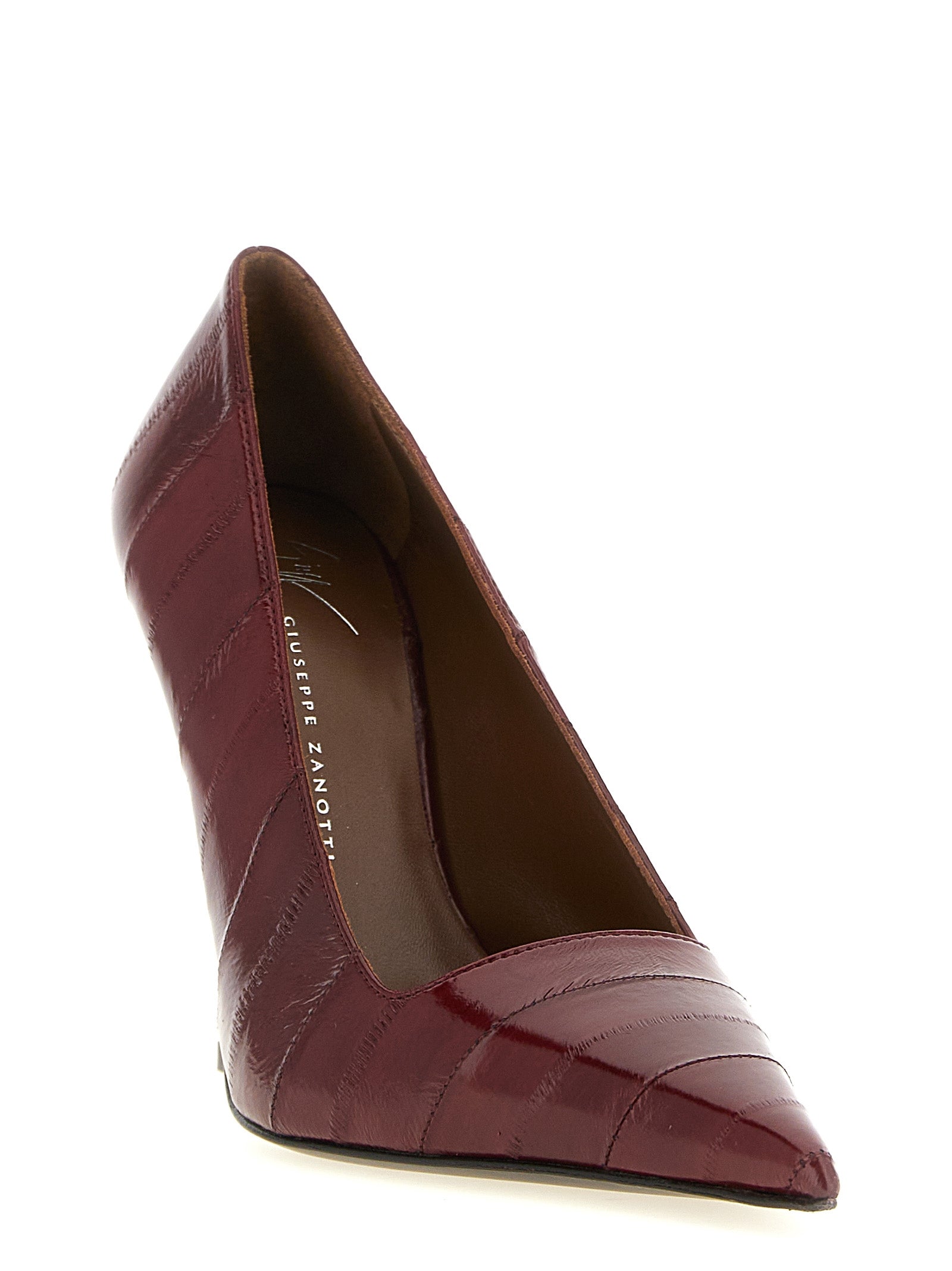 Burgundy Eel Leather High Desire Pumps