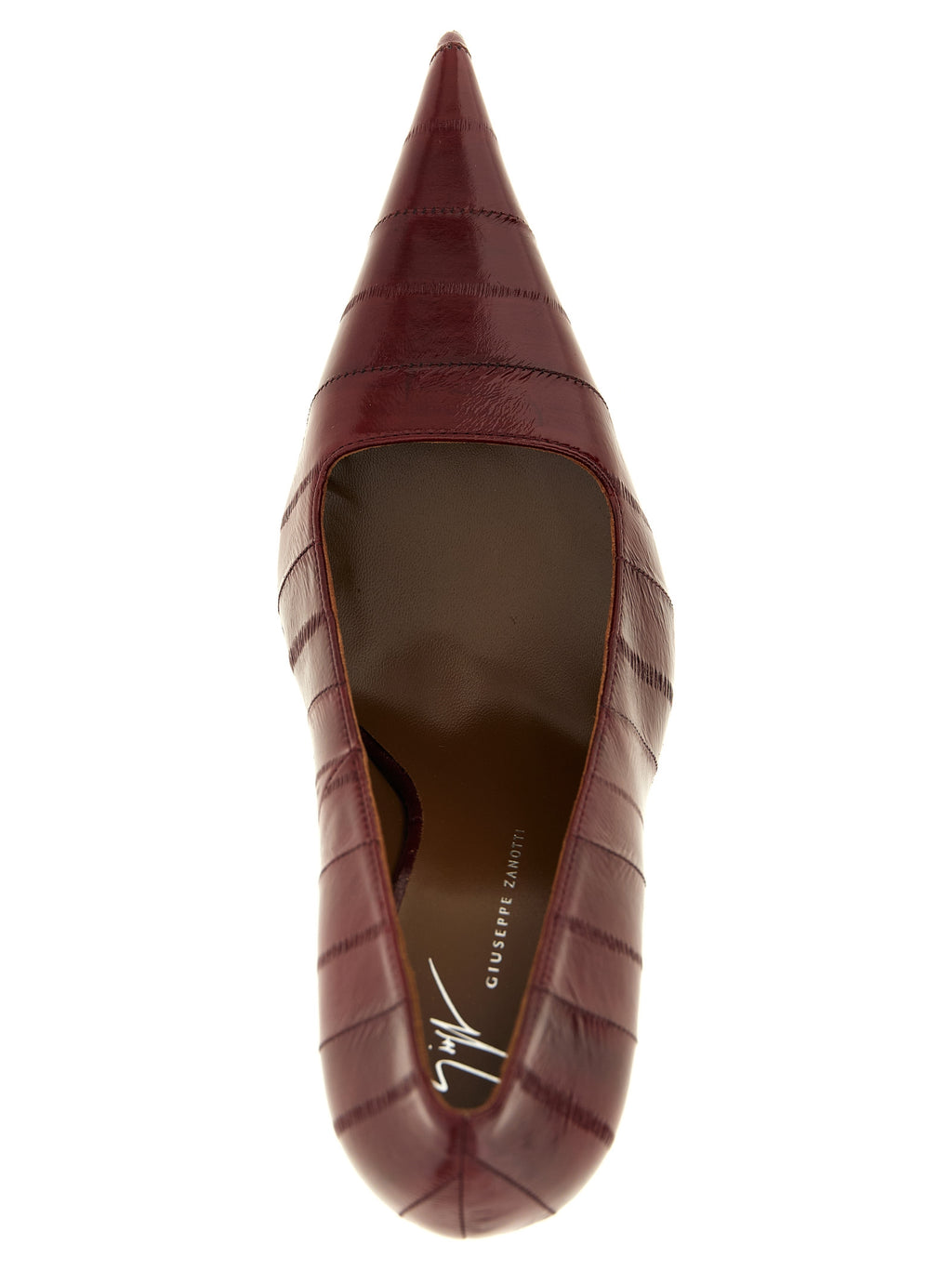 Burgundy Eel Leather High Desire Pumps