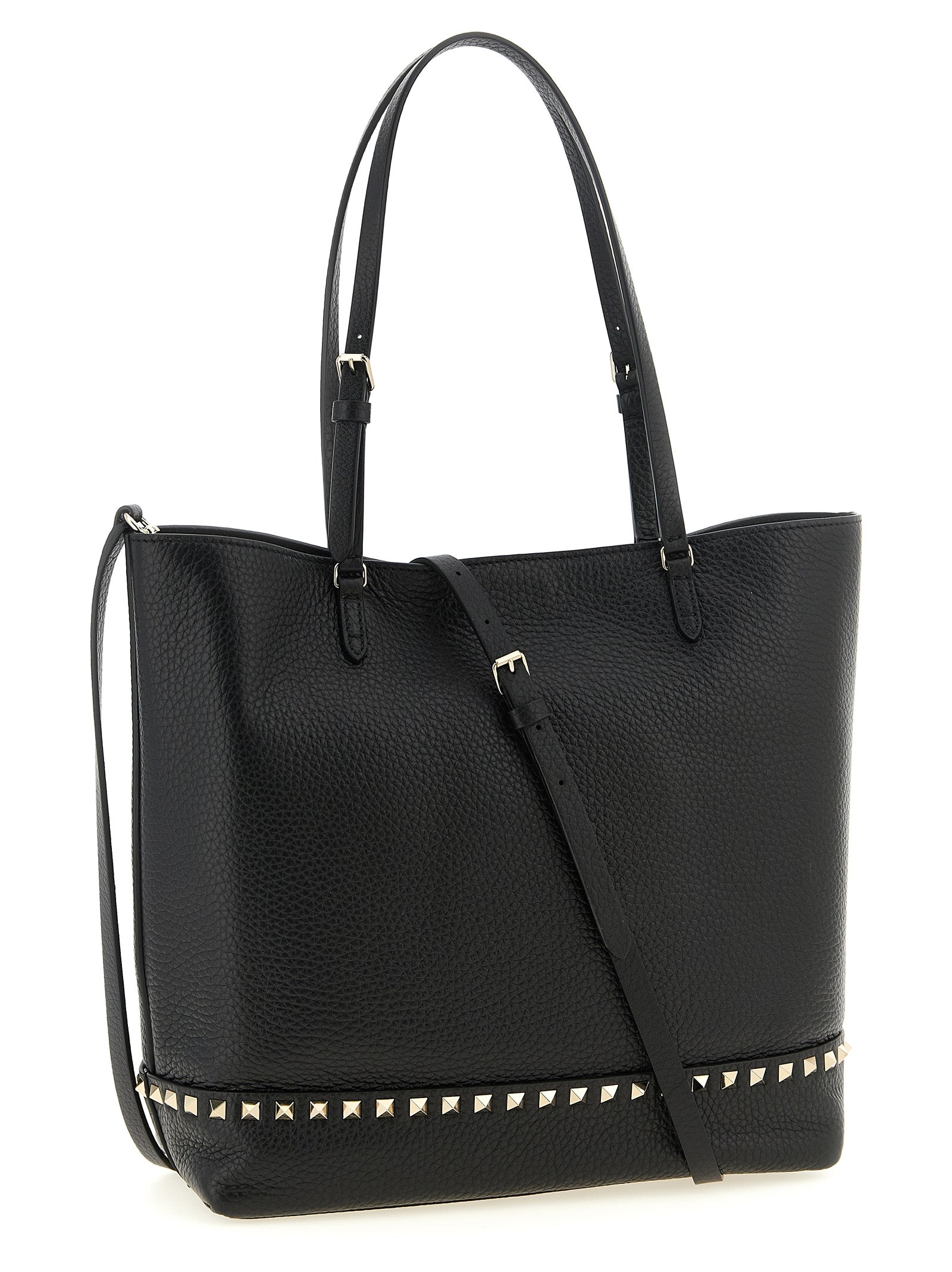 Medium Calfskin Rockstud Tote Bag
