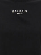 Black Cotton Cropped T-Shirt