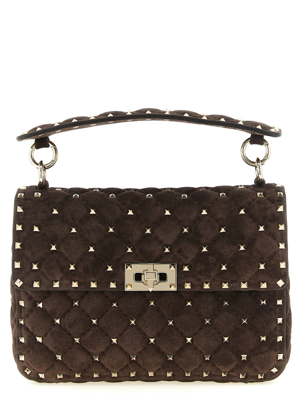 Rockstud Spike Calfskin Shoulder Bag