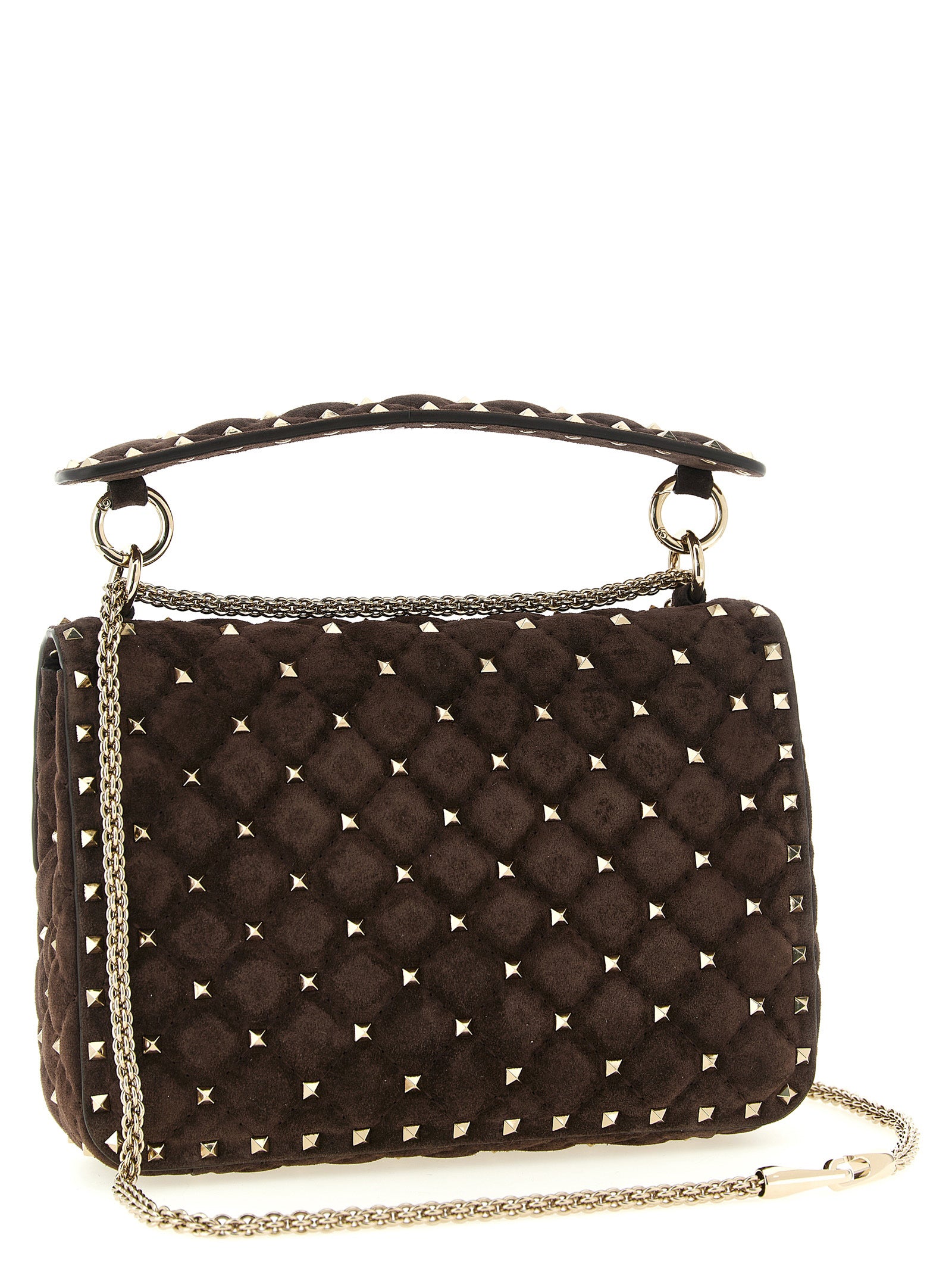 Rockstud Spike Calfskin Shoulder Bag