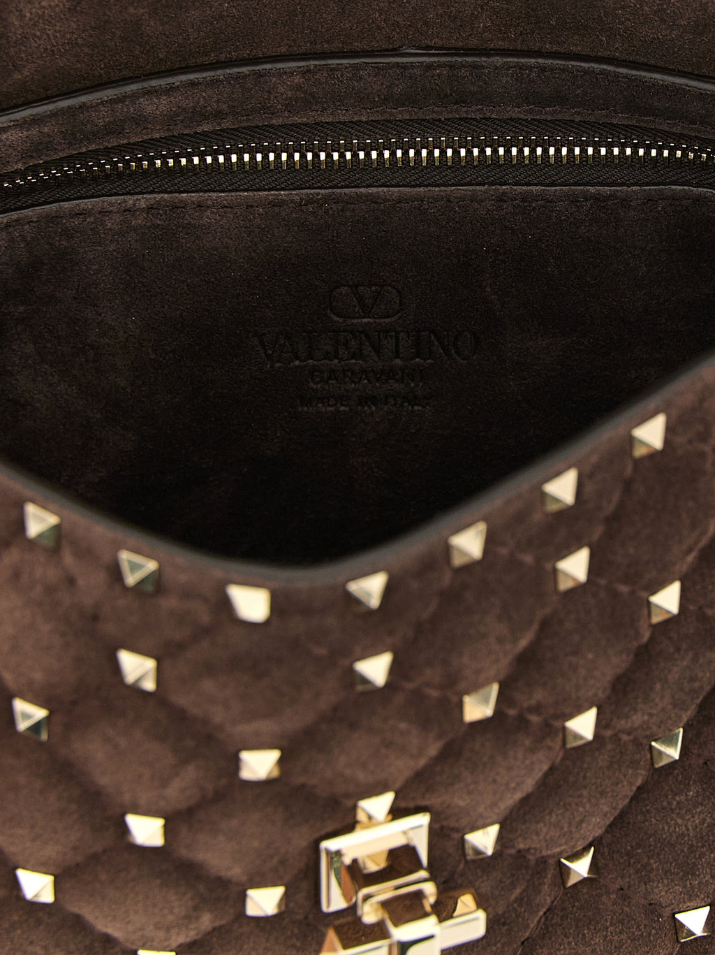 Rockstud Spike Calfskin Shoulder Bag